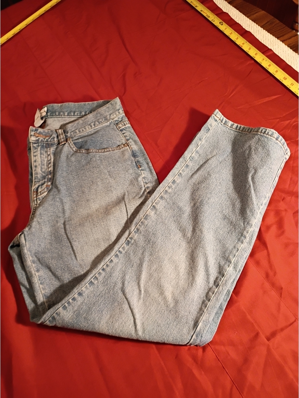 Calvin Klein Jeans Women's Light Blue Denim Straight Leg Jeans Size 8